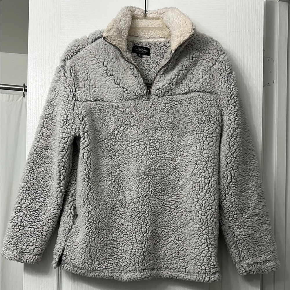 Nordstrom Gray Sherpa Sweater